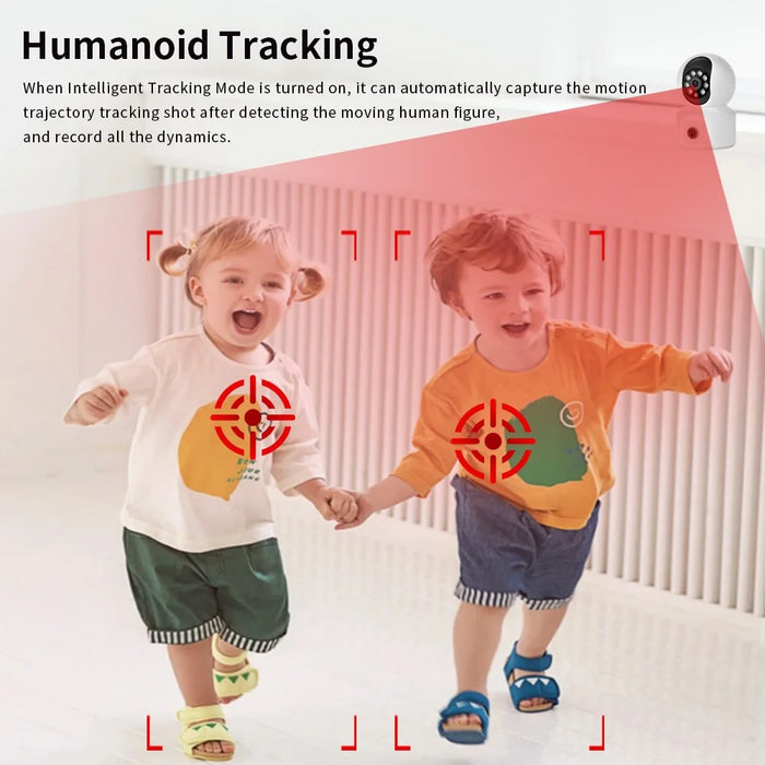 K22 Dual Lens 1080P HD Human Detection Camera Two Way Audio Home Security Night Vision WiFi Webcam - 6