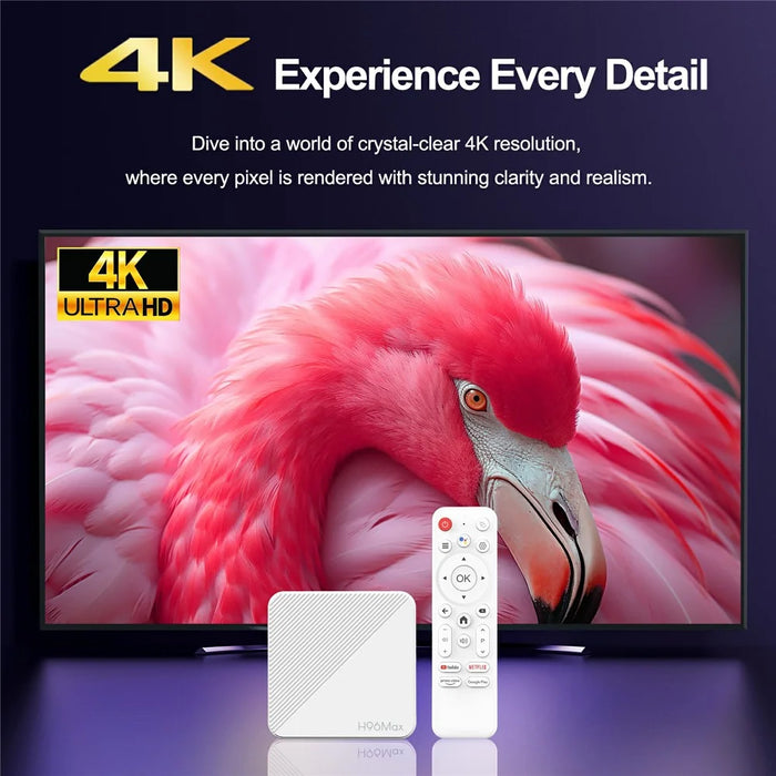 H96Max H313 2+8GB Android TV Box WiFi 6 Bluetooth-Compatible 4K Ultra HD Streaming Device - US Plug - 6