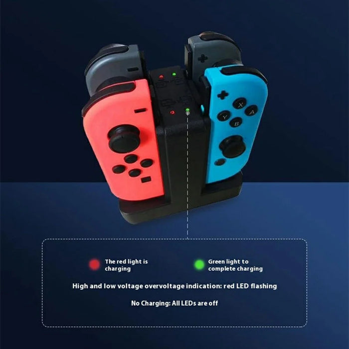 CX-111 For Nintendo Switch Pro Charging Dock 4 Controllers Quick Charge Charging Station - 2