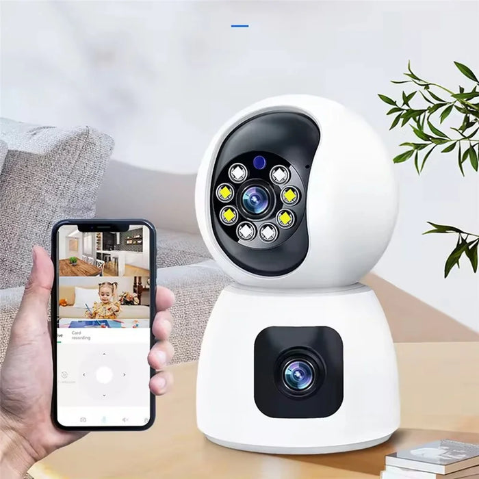 P221B Dual Lens Indoor Security Camera 2MP Two Way Audio 5X Digital Zoom Remote Monitoring Camera - 3