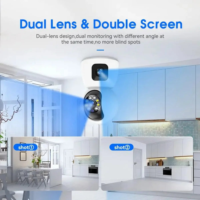 P221B Dual Lens Indoor Security Camera 2MP Two Way Audio 5X Digital Zoom Remote Monitoring Camera - 5