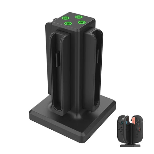 SW-TXZC017 For Nintendo Switch 2 Hand Grips Charging Dock 4 in 1 Magnetic Charging Stand Controllers Charger Base - 1