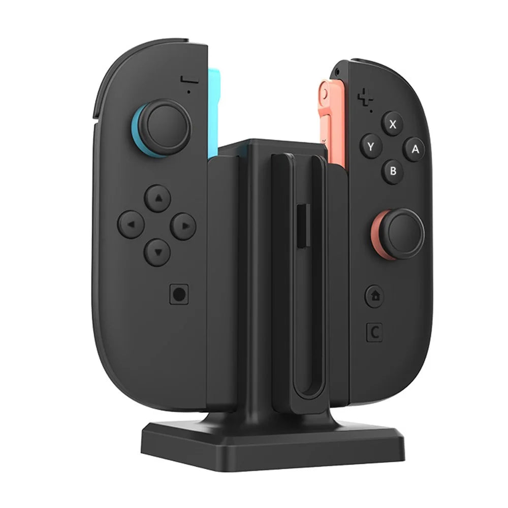 SW-TXZC017 For Nintendo Switch 2 Hand Grips Charging Dock 4 in 1 Magnetic Charging Stand Controllers Charger Base - 4