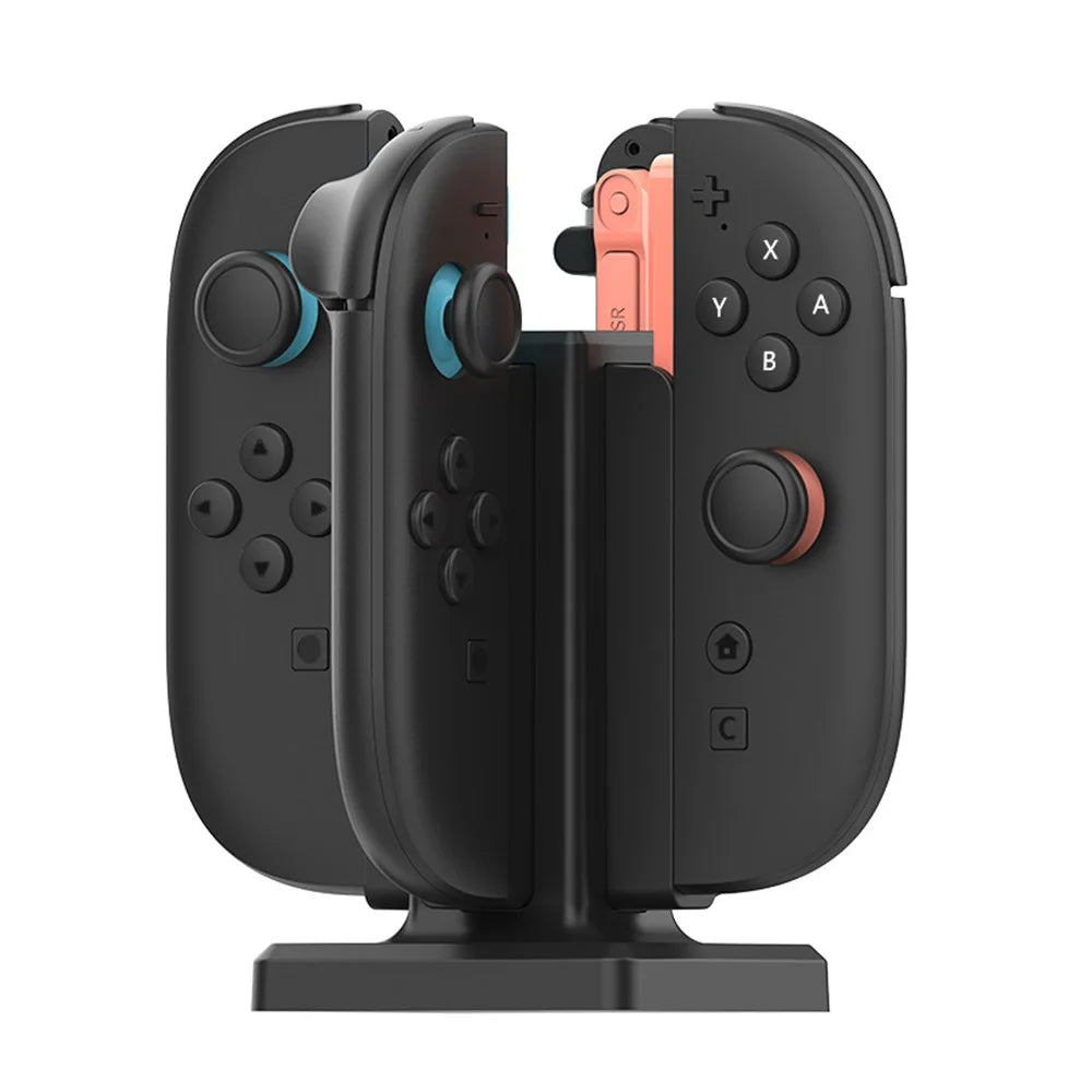 SW-TXZC017 For Nintendo Switch 2 Hand Grips Charging Dock 4 in 1 Magnetic Charging Stand Controllers Charger Base - 5