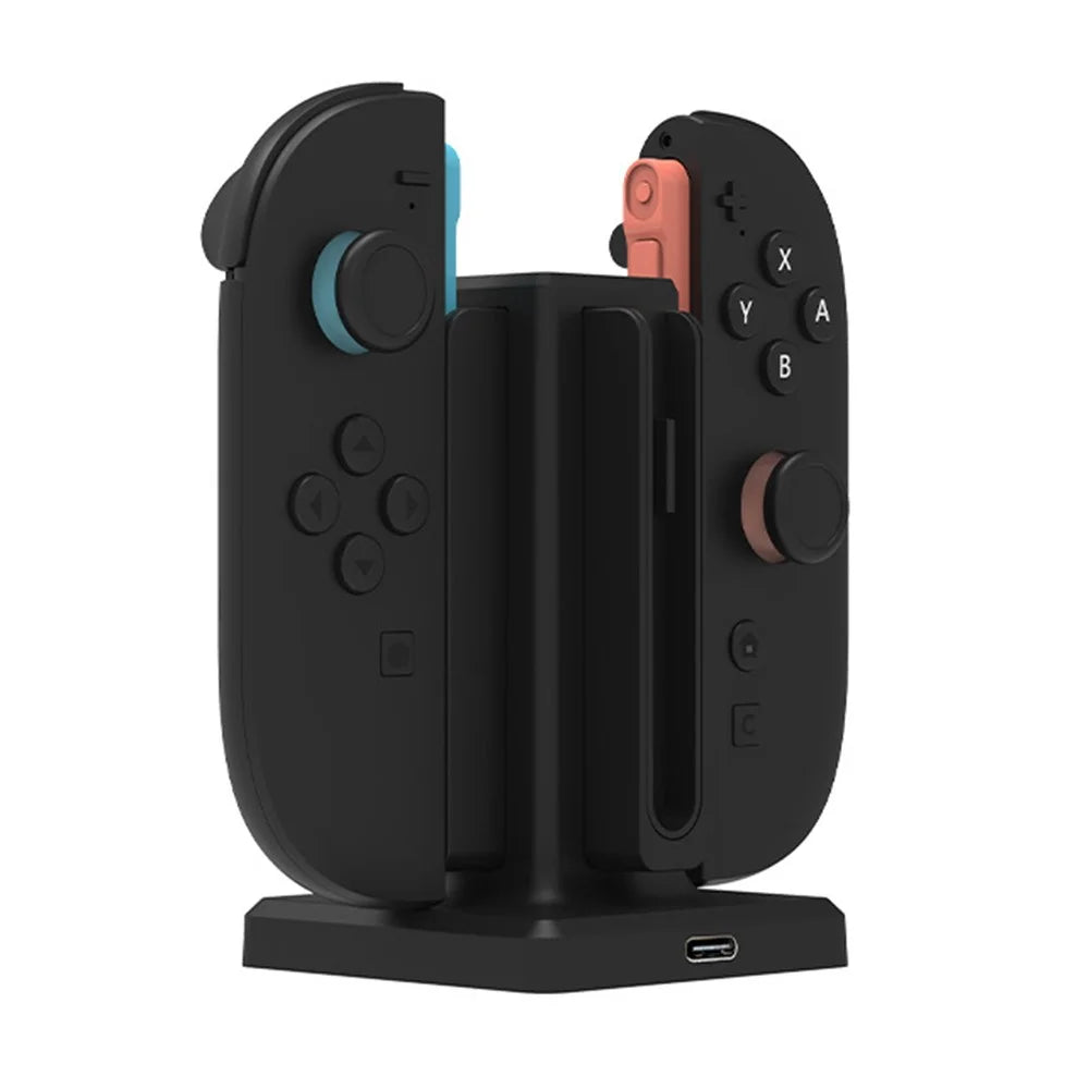 SW-TXZC017 For Nintendo Switch 2 Hand Grips Charging Dock 4 in 1 Magnetic Charging Stand Controllers Charger Base - 6