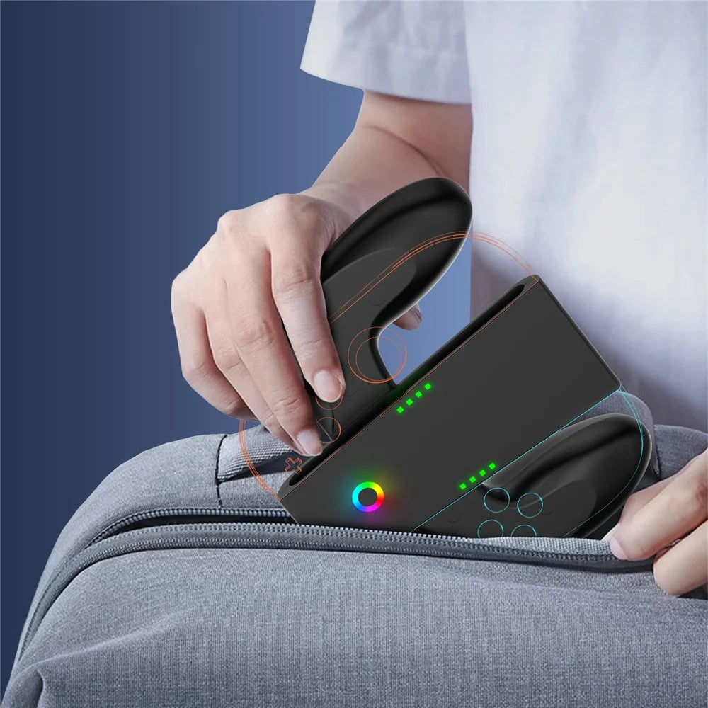 JYS-NS2287 For Nintendo Switch 2 Joy-Con Charging Grip Dual Controller Charger Dock - 3