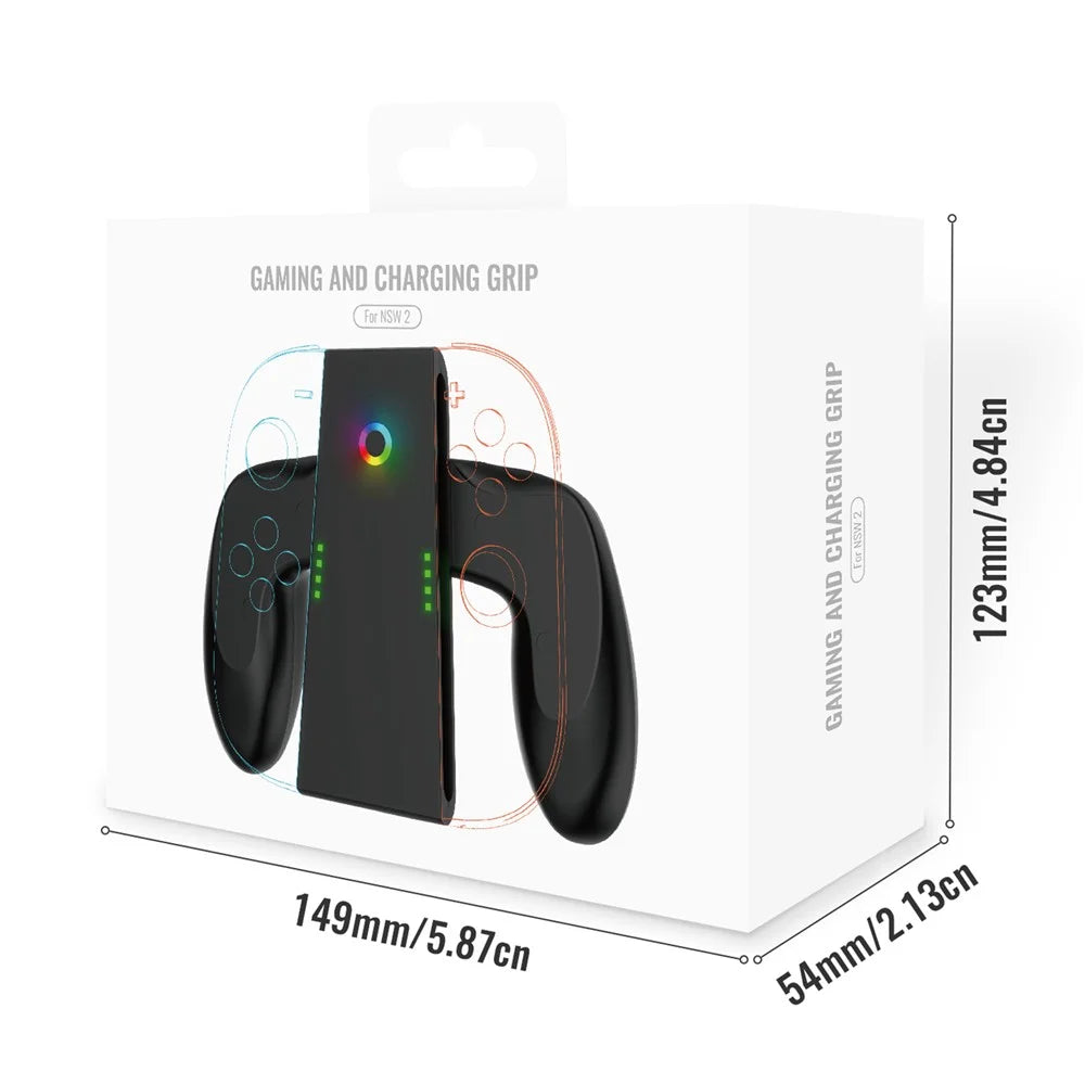 JYS-NS2287 For Nintendo Switch 2 Joy-Con Charging Grip Dual Controller Charger Dock - 6