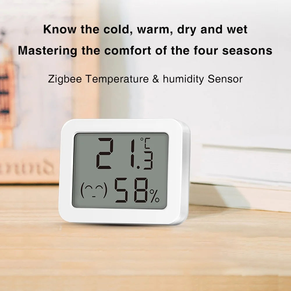 WSD500D Tuya Zigbee Smart Temperature Sensor Remote Monitoring LCD Display Humidity Detector - 2