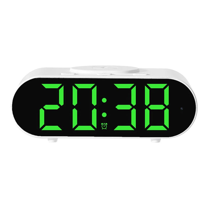 4K Hidden Camera Wireless WiFi Security Alarm Camera Base Phone Charger with Clock Function - 3