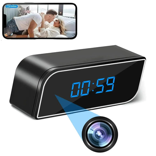 WiFi Camera Clock HD 1080P Home Security Recorder Remote Phone Viewing Motion Detection Surveillance - 1