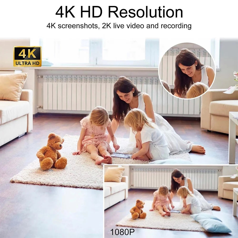 WiFi Camera Clock HD 1080P Home Security Recorder Remote Phone Viewing Motion Detection Surveillance - 6