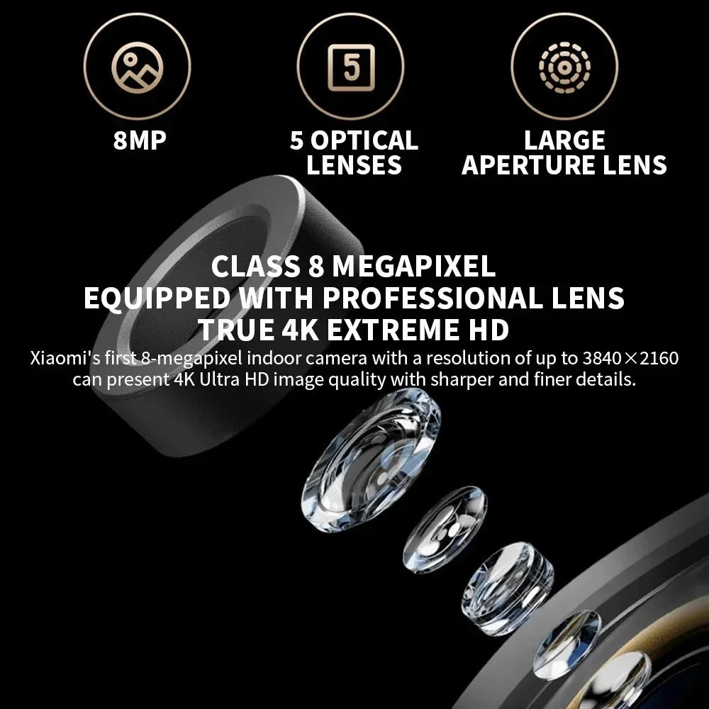 XIAOMI C700 4K Smart Camera Full Color Night Vision WiFi Surveillance Camera for Home Security, CN Plug (Chinese Version) - 4