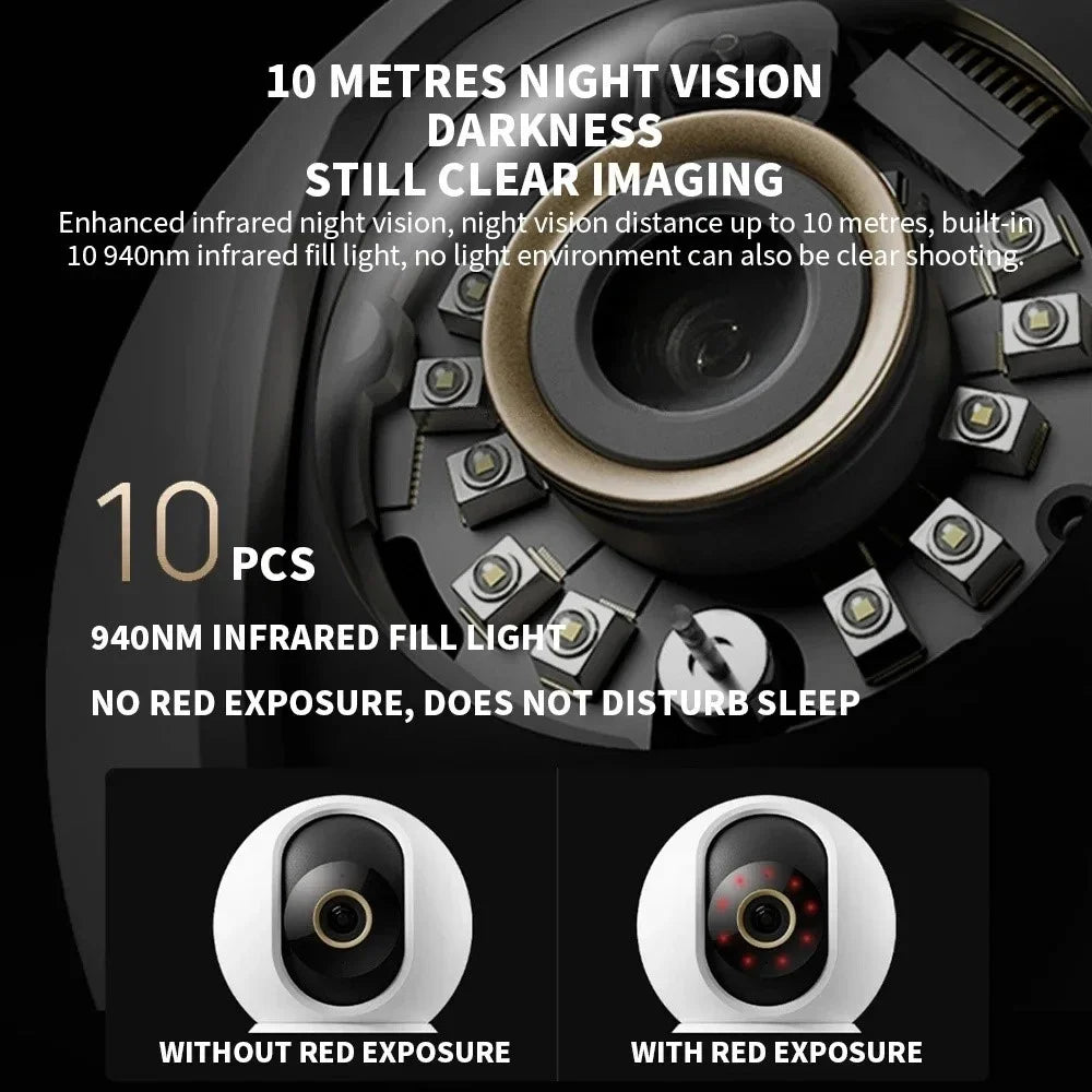 XIAOMI C700 4K Smart Camera Full Color Night Vision WiFi Surveillance Camera for Home Security, CN Plug (Chinese Version) - 5