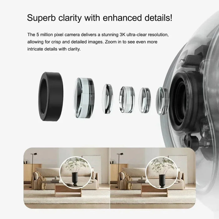 XIAOMI Smart Camera 3 PTZ Version Night Vision Two Way Audio WiFi Camera for Home Security, CN Plug (Chinese Version) - 3