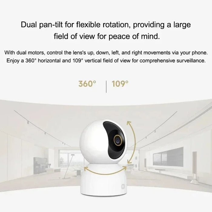 XIAOMI Smart Camera 3 PTZ Version Night Vision Two Way Audio WiFi Camera for Home Security, CN Plug (Chinese Version) - 7