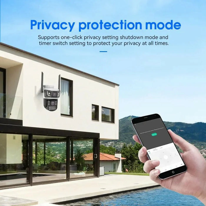 V421A WiFi Outdoor Security Camera Full Color Night Vision 360 Degree Panoramic Monitor Cam - 6