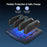 For Nintendo Switch 2 Game Controller 4-Slot Charging Dock Left Right Gamepad Charger with LED Indicator - 4