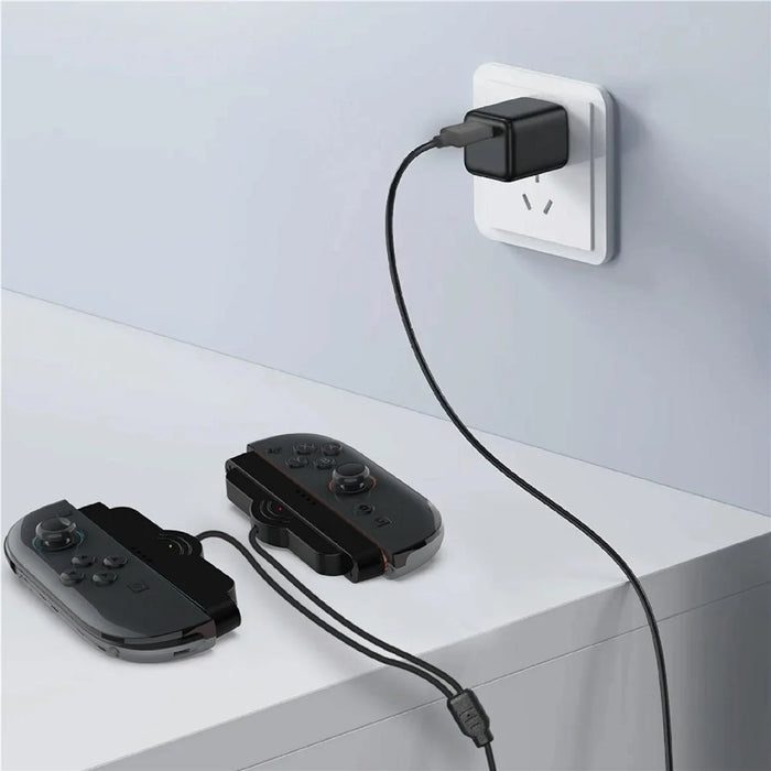 PGTECH GP-377 For Nintendo Switch 2 Joy-Con Charging Cable Braided 2 in 1 Controller Charging Cord - 6