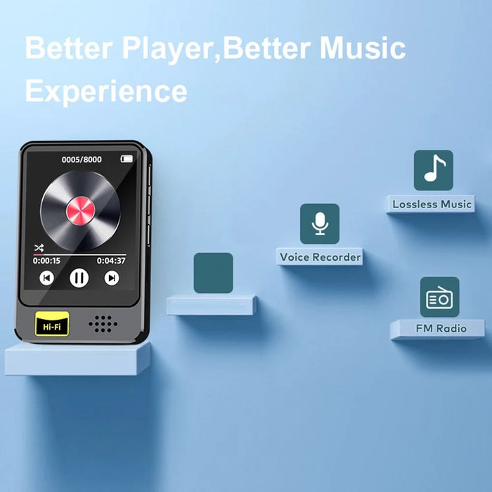 T5 1.77 Inch Touch Screen MP4 Player Bluetooth-Compatible Radio E-Book Reader Voice Recorder (Without TF Card) - 6