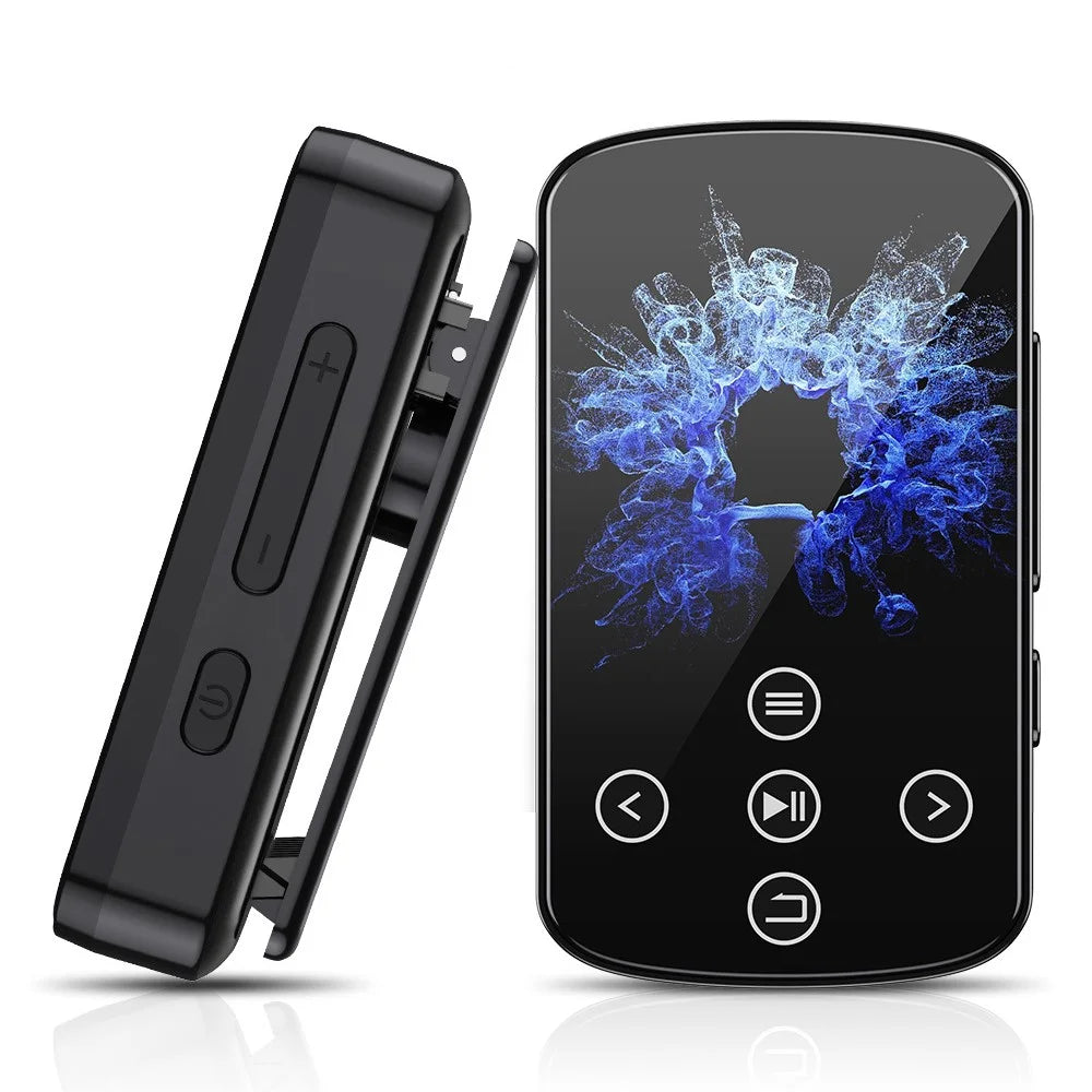 T8 1.54 Inch Touch Screen MP4 Player Bluetooth-Compatible FM Radio E-Book Reader with Back Clip (With 64G TF Card) - 1