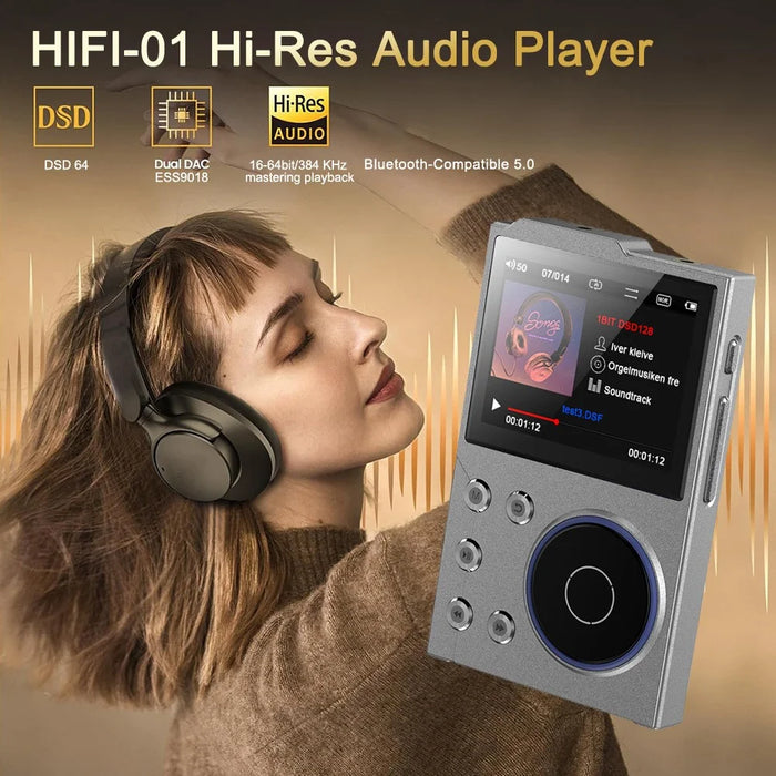 T10 2.4 Inch TFT Screen HiFi Music Player Voice Recorder Bluetooth-Compatible FM Radio Built In 16G Storage - 3