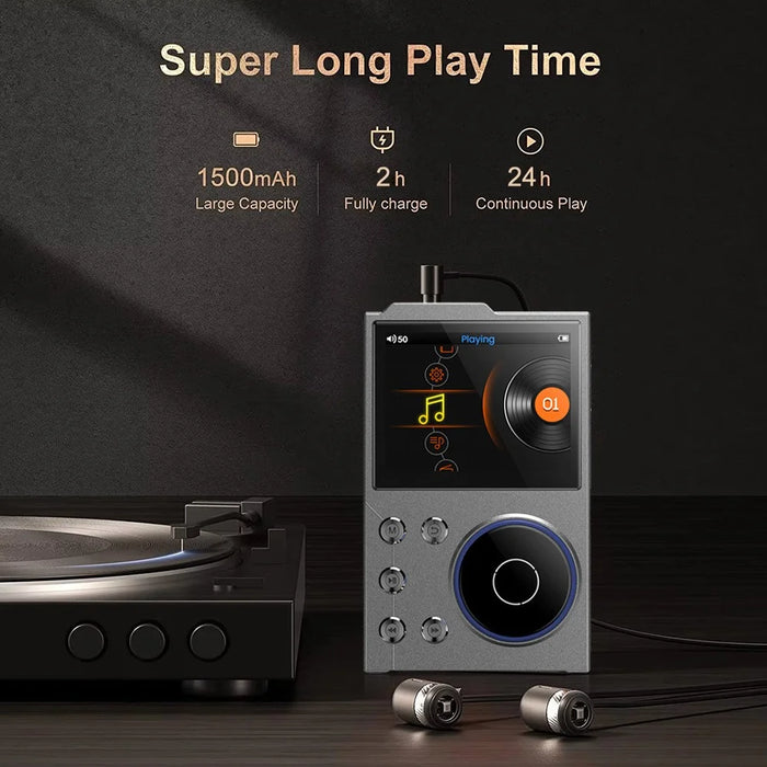 T10 2.4 Inch TFT Screen HiFi Music Player Voice Recorder Bluetooth-Compatible FM Radio Built In 16G Storage - 7
