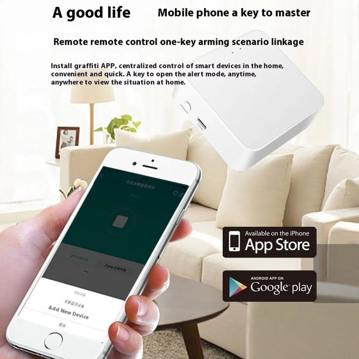 DY-H5 Smart Home Gateway Zigbee 3.0 Bluetooth-Compatible Mesh 5.0 WiFi 3 in 1 Wireless Hub Support Alexa - 5