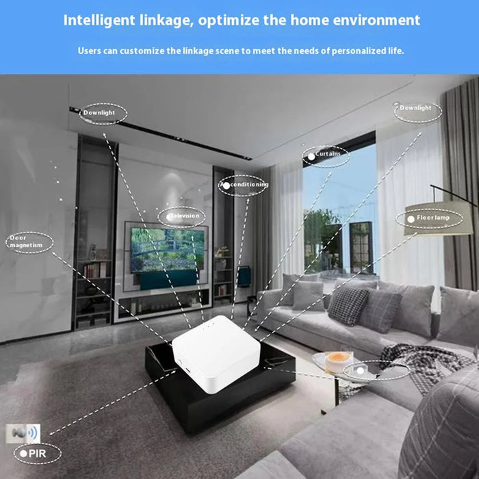 DY-H5 Smart Home Gateway Zigbee 3.0 Bluetooth-Compatible Mesh 5.0 WiFi 3 in 1 Wireless Hub Support Alexa - 7