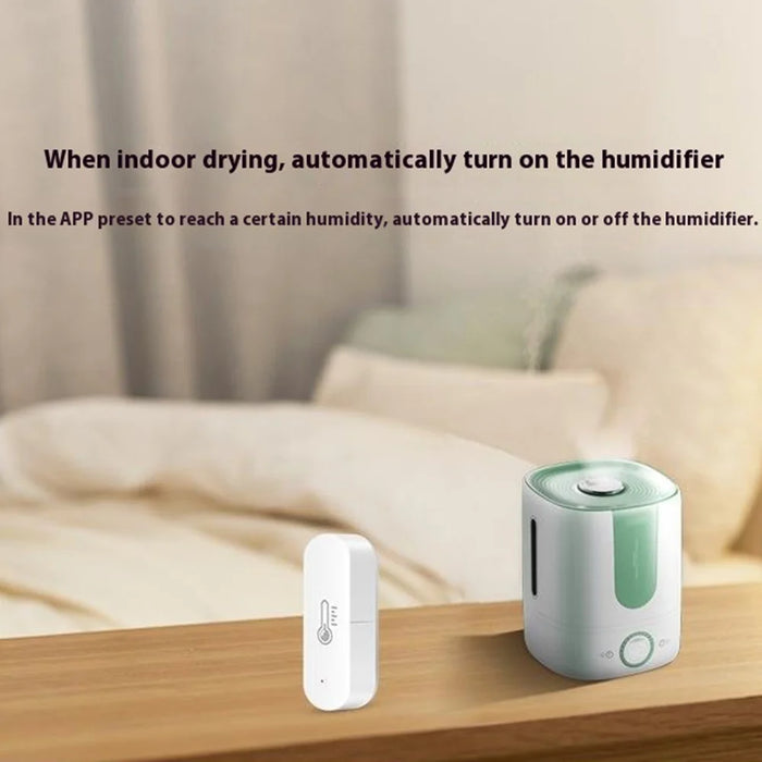 WSD500A Tuya Smart Zigbee 3.0 Temperature Humidity Sensor Compatible with Alexa Google Assistant (No Battery) - 6
