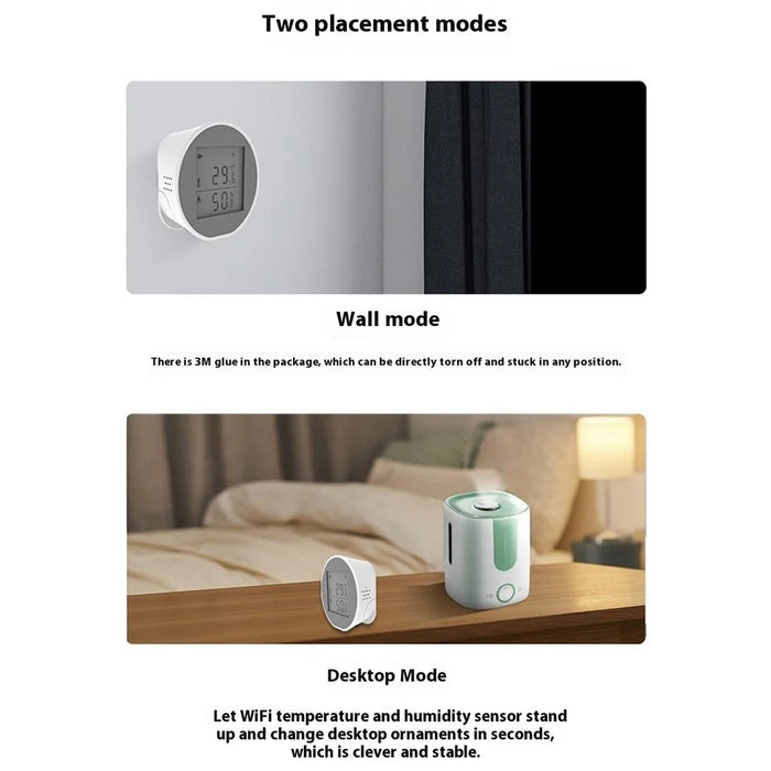 SQ400B WiFi Smart Water Leak Detector Overflow Sensor with Buzzer Real Time Monitor Alexa Google Assistant Compatible - 7