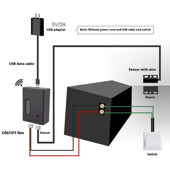 CK400A Tuya WiFi Smart Garage Door Opener Remote Control Compatible with Alexa  /  Google Voice Control - 2