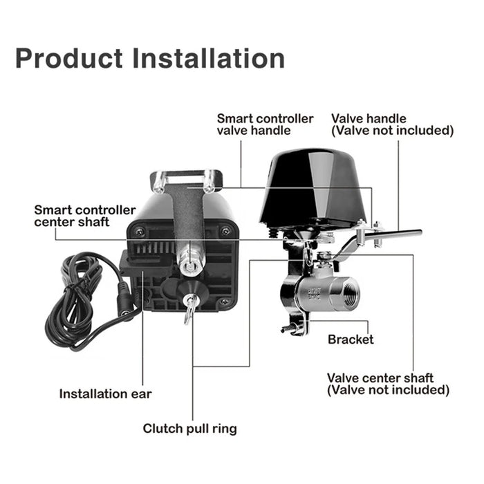 FM500ATuya Smart Zigbee Valve Actuator Water / Gas Valve Remote Wireless Control Compatible with Alexa Google Assistant - 6
