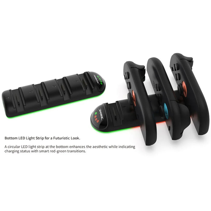 DOBE TNS-31114 For Nintendo Switch 2 Joy-Con Charging Dock 4 in 1 Portable Charger with LED Indicator - 6