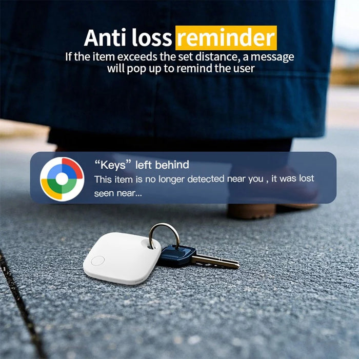 Tag03 Bluetooth-Compatible Smart Tracker Global Finder Anti Lost Device for Google Only - White - 5