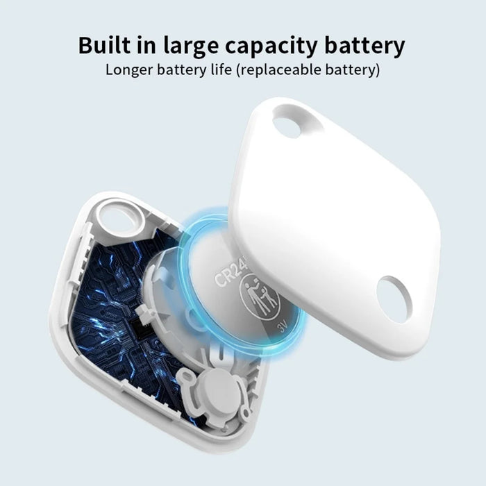 Tag03 Bluetooth-Compatible Smart Tracker Global Finder Anti Lost Device for Google Only - White - 6