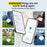 Tag03 Bluetooth-Compatible Smart Tracker Global Finder Anti Lost Device for Google Only - White - 7