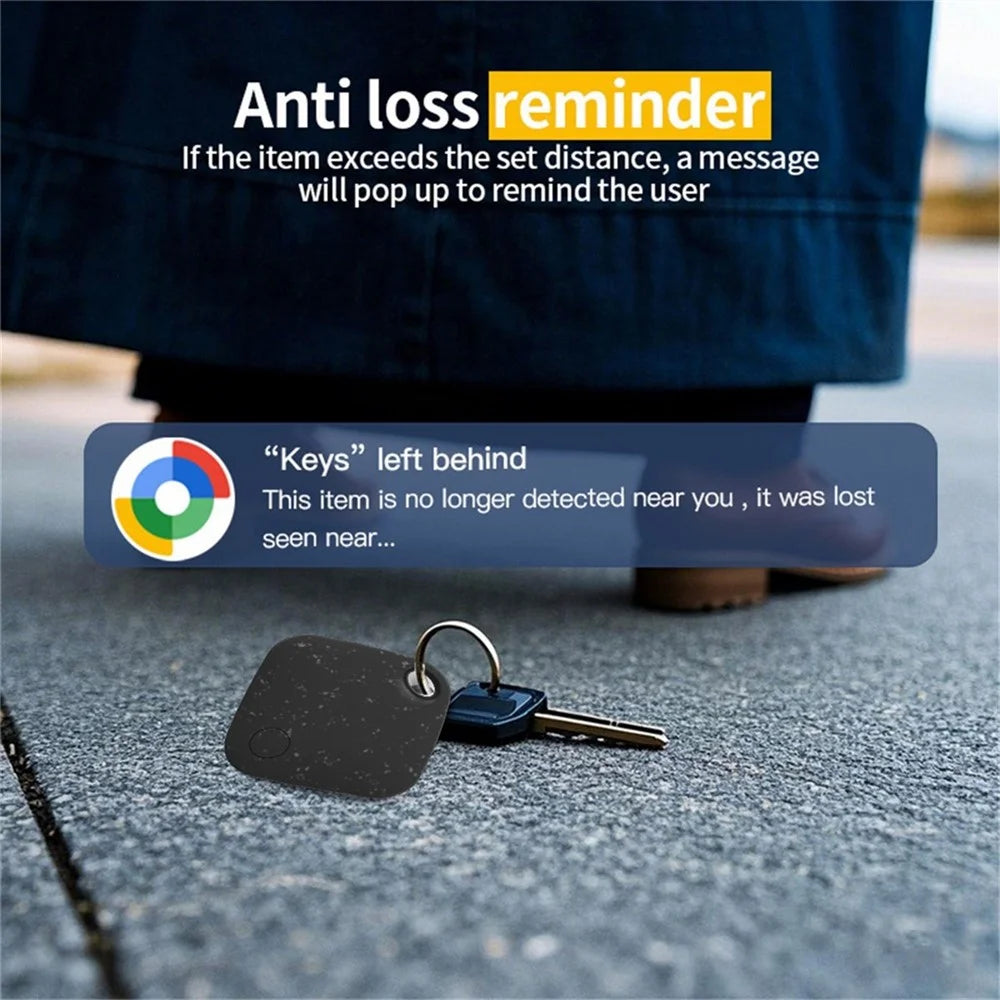 Tag03 Bluetooth-Compatible Smart Tracker Bio-Degradable Global Finder Anti Lost Device for Google Only - Black - 4