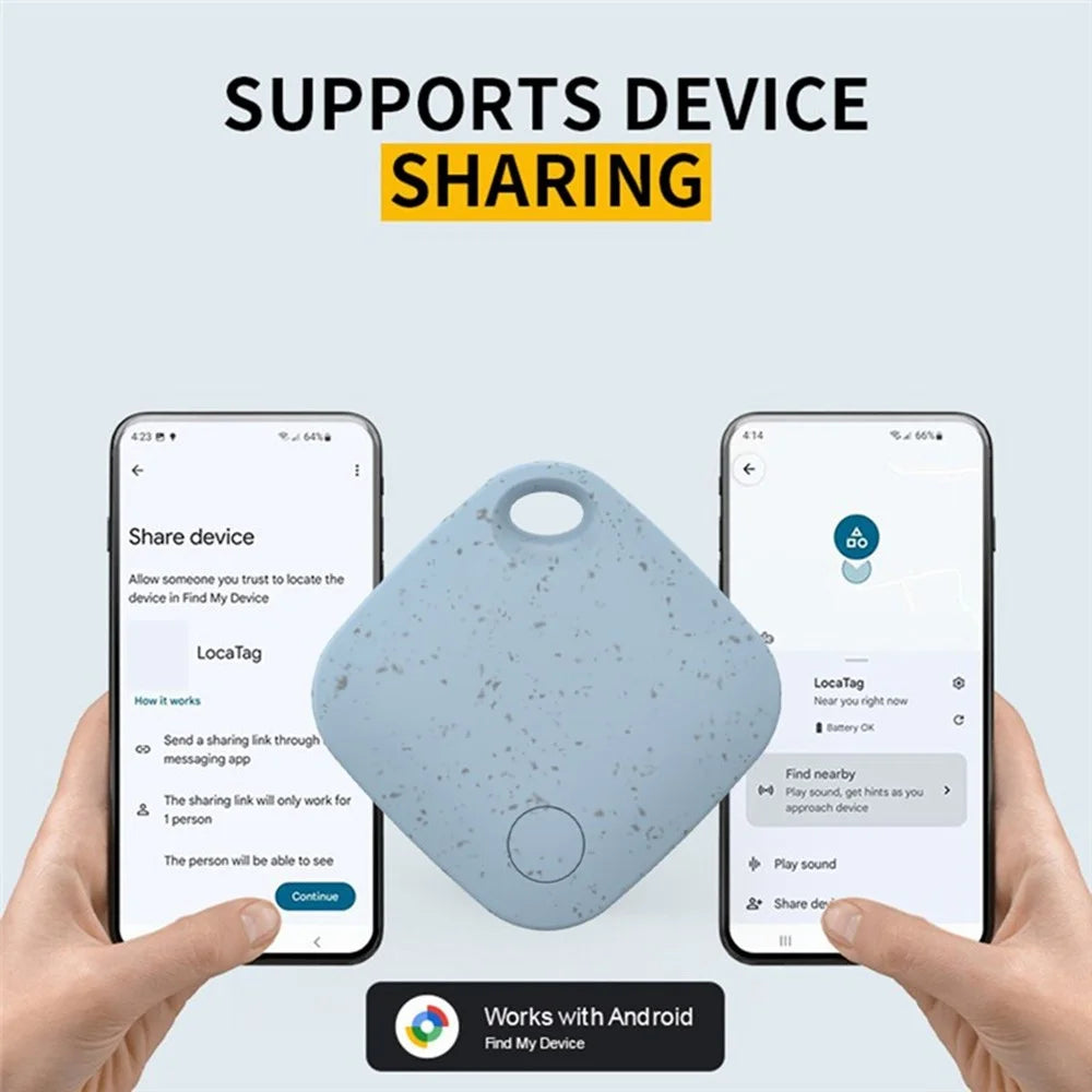 Tag03 Bluetooth-Compatible Smart Tracker Bio-Degradable Global Finder Anti Lost Device for Google Only - Black - 7
