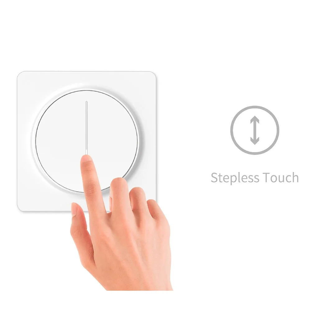 RSH-EU-SD02 WiFi Wall Dimmer Switch Wireless Light Controller Smart Touch Panel, European Standard - 5
