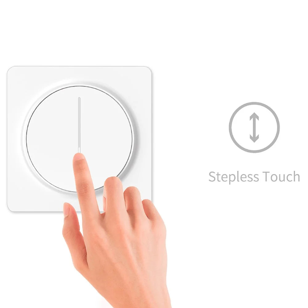RSH-EU-SD02 Zigbee Smart Dimmer Switch Touch Stepless Light Controller Panel, European Standard - 5
