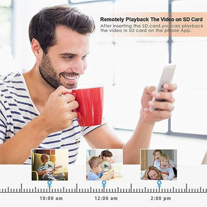 A7 Wireless WiFi Remote Home Security Camera HD Night Vision Motion Detection Two Way Audio Camera - 4
