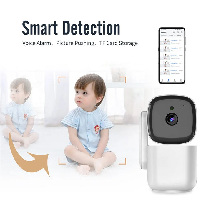 T200 1080P Smart WiFi Security Camera 360 Degree Pan Tilt Motion Tracking Night Vision Cam - US Plug - 5