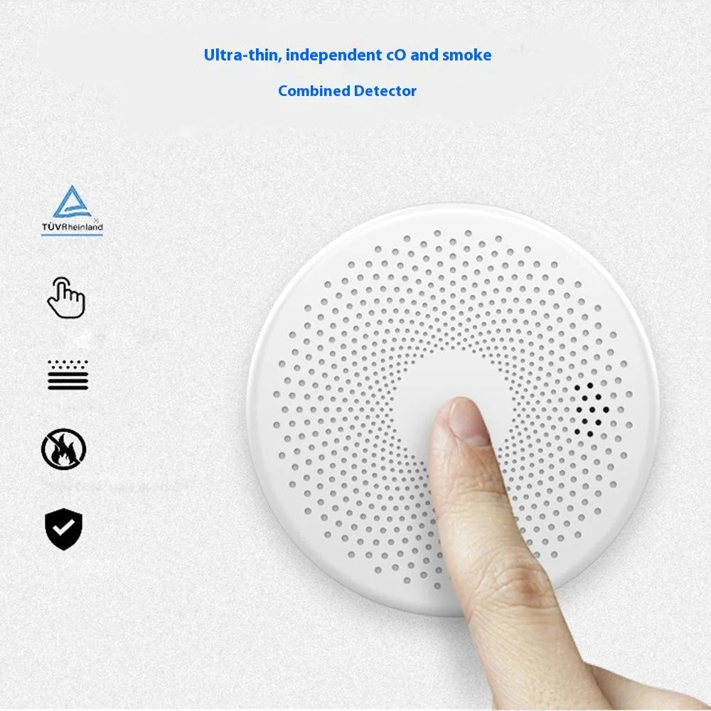 SMCO01 Smart Home Tuya WiFi Smoke Detector Carbon Monoxide Alarm Wireless Sensor with Flash Light - 4