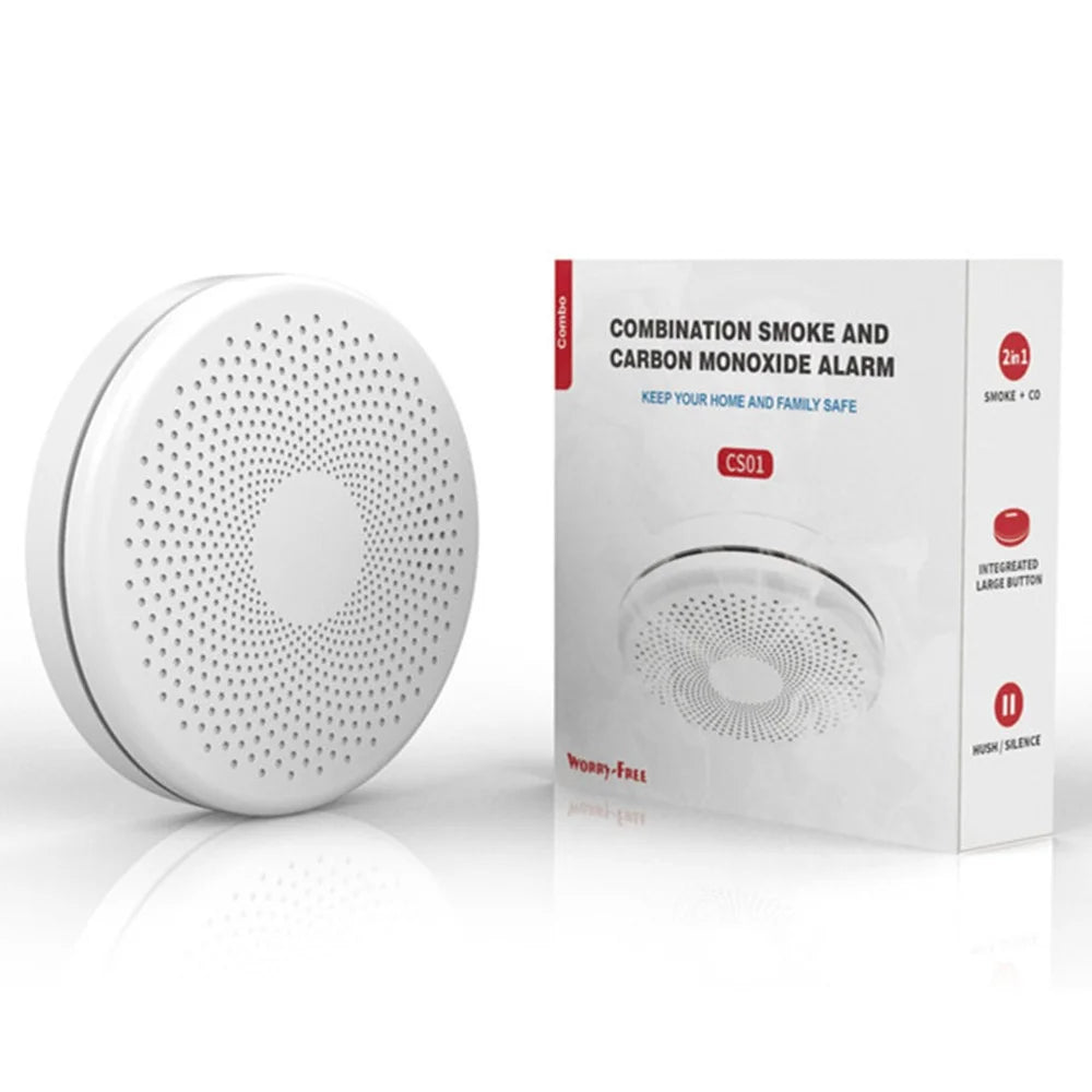 SMCO01 Smart Home Tuya WiFi Smoke Detector Carbon Monoxide Alarm Wireless Sensor with Flash Light - 7