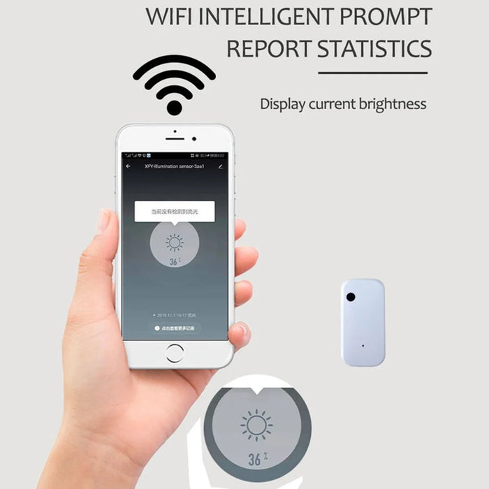 LS01 Tuya WiFi Light Sensor Smart Illumination Detector Brightness Sensing Device - 7