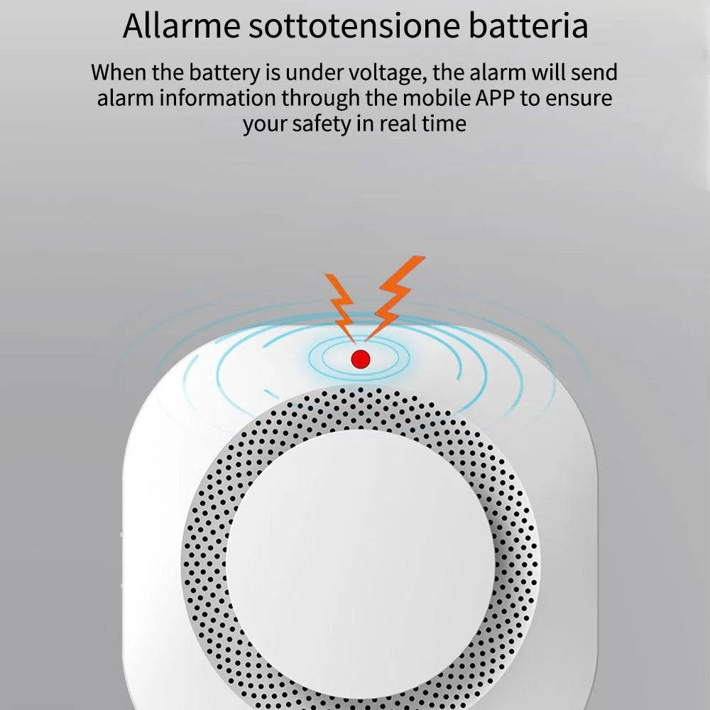 SM441W WiFi Smoke Detector Smart Home Alarm System Multi-Scene Smoke Sensor - 7