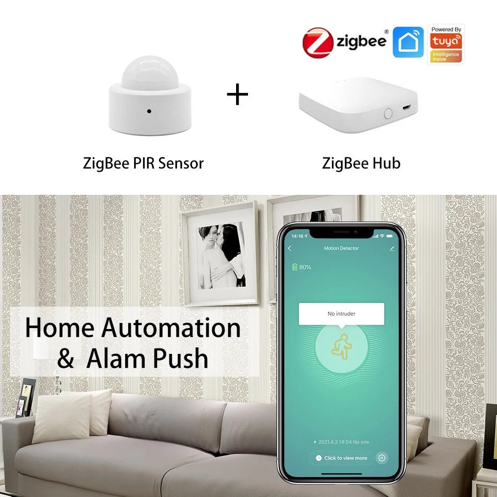 MS10 Zigbee PIR Sensor Motion Detector Smart Home Module Wireless Human Body Infrared Sensor Alarm - 2