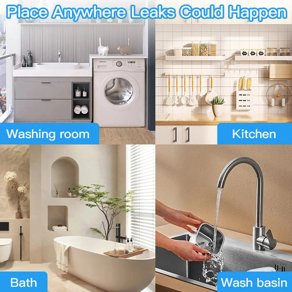 WL08 Tuya Zigbee Water Leak Sensor Wireless Flood Detector Smart Home Water Level Alarm Device - 5