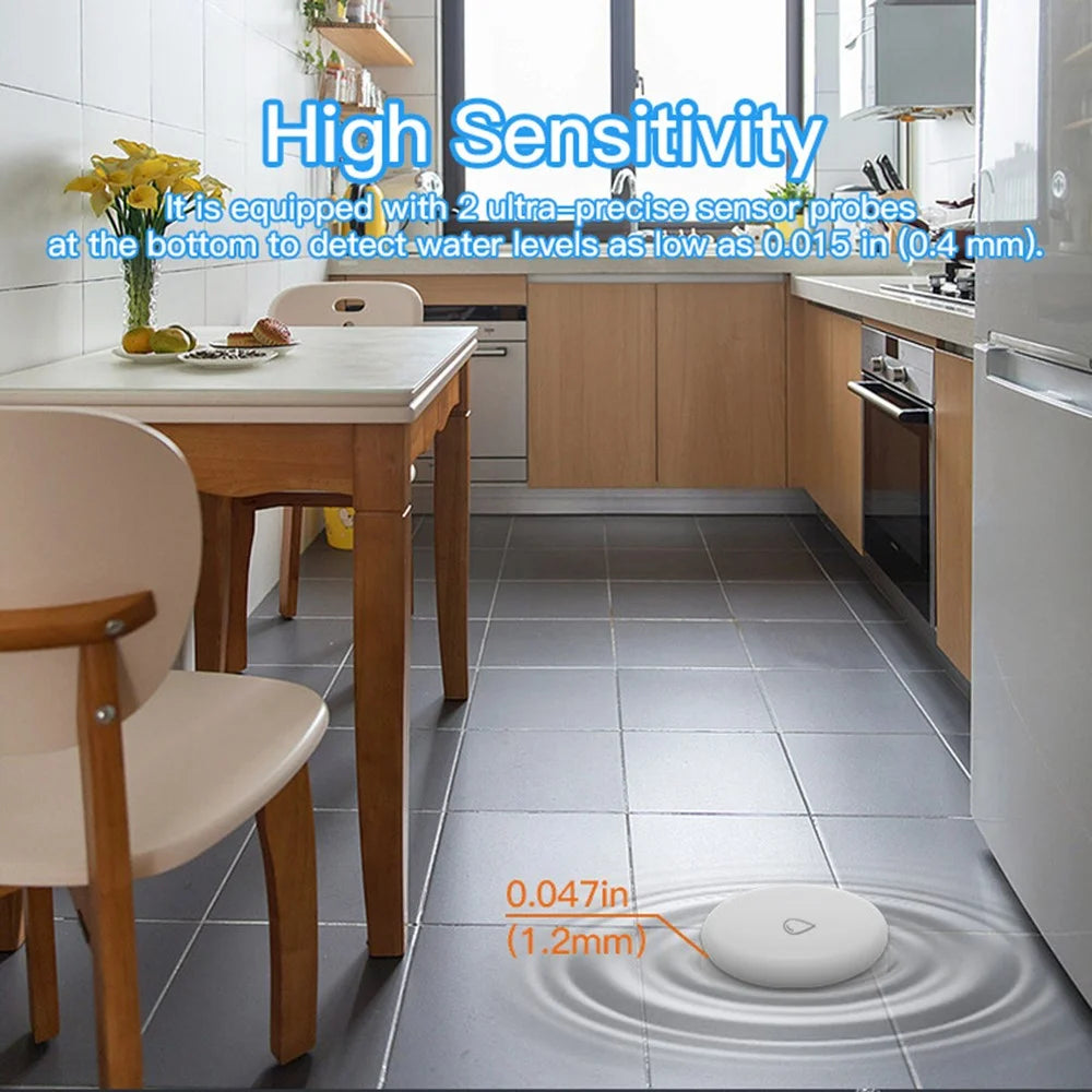 WL08 Tuya Zigbee Water Leak Sensor Wireless Flood Detector Smart Home Water Level Alarm Device - 6