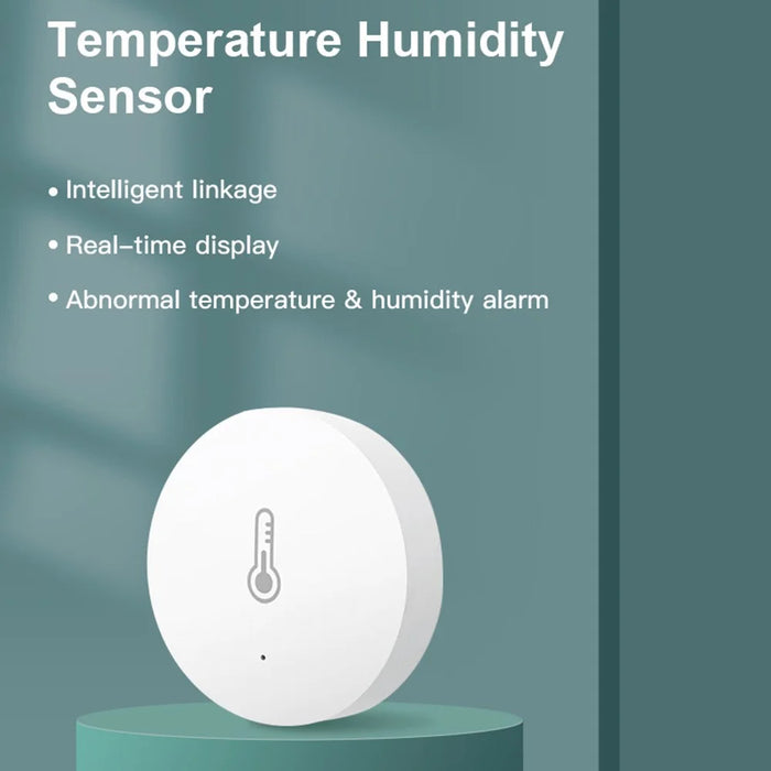 HS06 Tuya Zigbee Round Temperature Humidity Sensor Smart Home Indoor Thermometer Detector - 5